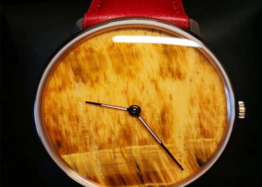 중국 자연적인 대리석 다이얼을 가진 돌 석영 운동 시계를 사용하는 유행 절묘한 기술 협력 업체