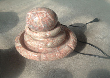 중국 거실 장식적인 정원사 노릇을 하는 돌 작은 빨간 대리석 공 샘 협력 업체