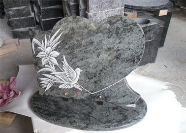 중국 비둘기 그림자 새기기를 가진 강직한 묘비와 기념물 심장 모양 협력 업체
